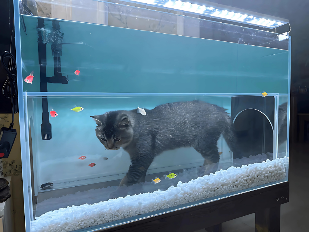 Internal Tunnel Cat Aquarium Product Image 4